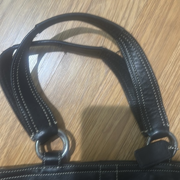 Coach black leather satchel - Picture 5 of 6